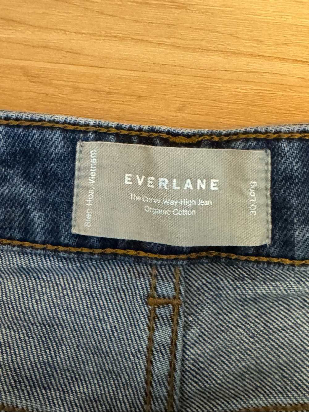Everlane The Curvy Way-High Jean Organic Cotton Women's Size 30 - Picture 3 of 6